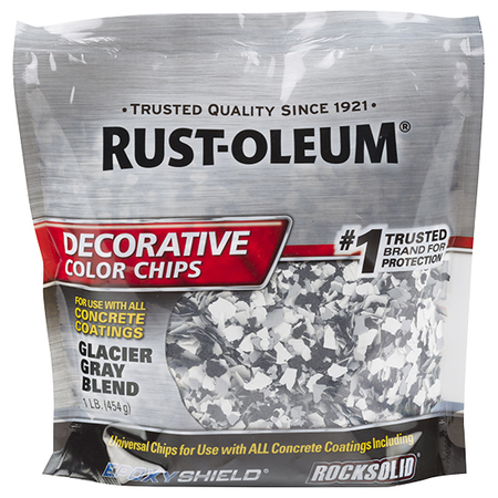 Rust-Oleum 1 Lb Glacier Gray Blend EpoxyShield Decorative Color Chips 312449